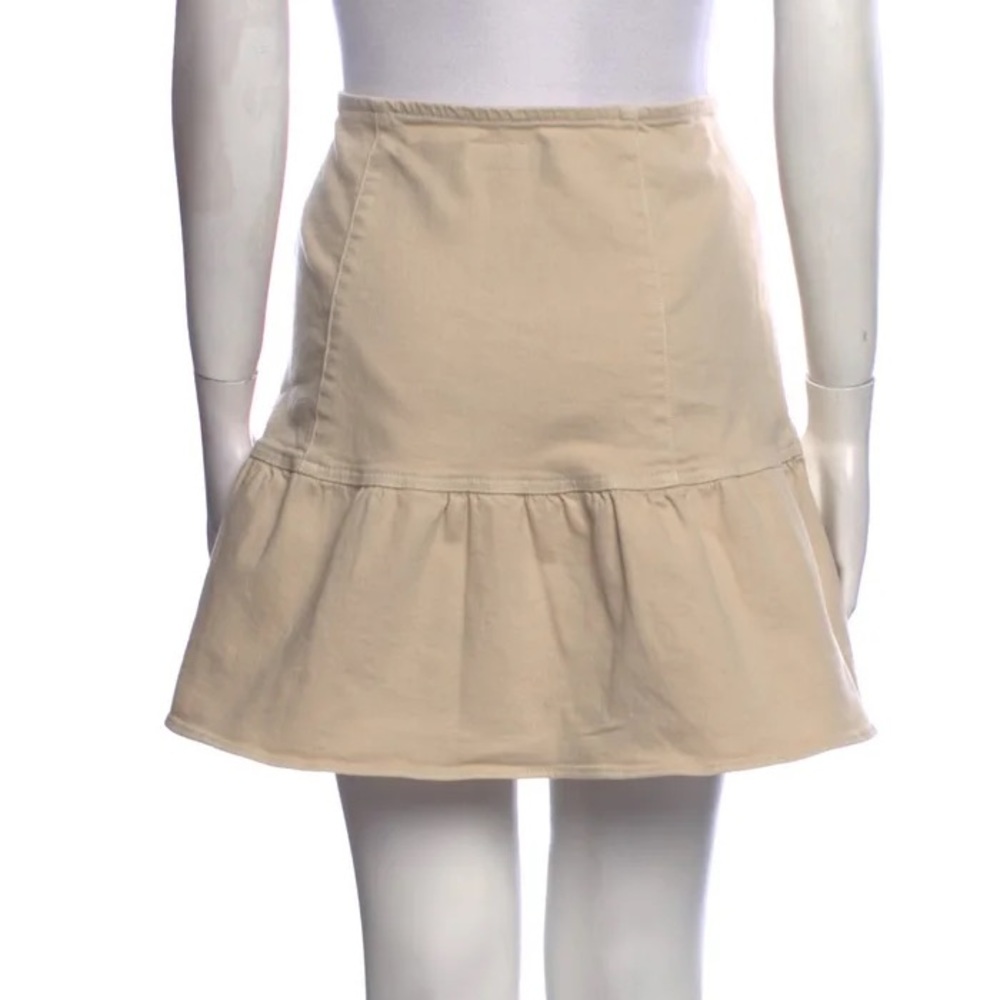 MOTHER Ruffle Embellishment Mini Skirt - Picture 3 of 9